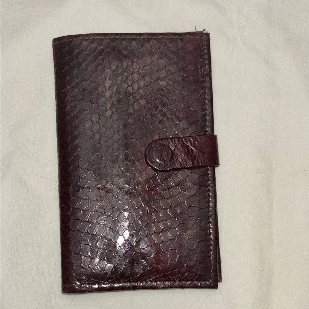Burgundy snakeskin Wallet